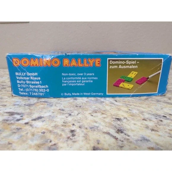 Domino Rallye Bully West Germany 1982 Glow In Dark Snap Together 92 Pieces Rare - Picture 9 of 16